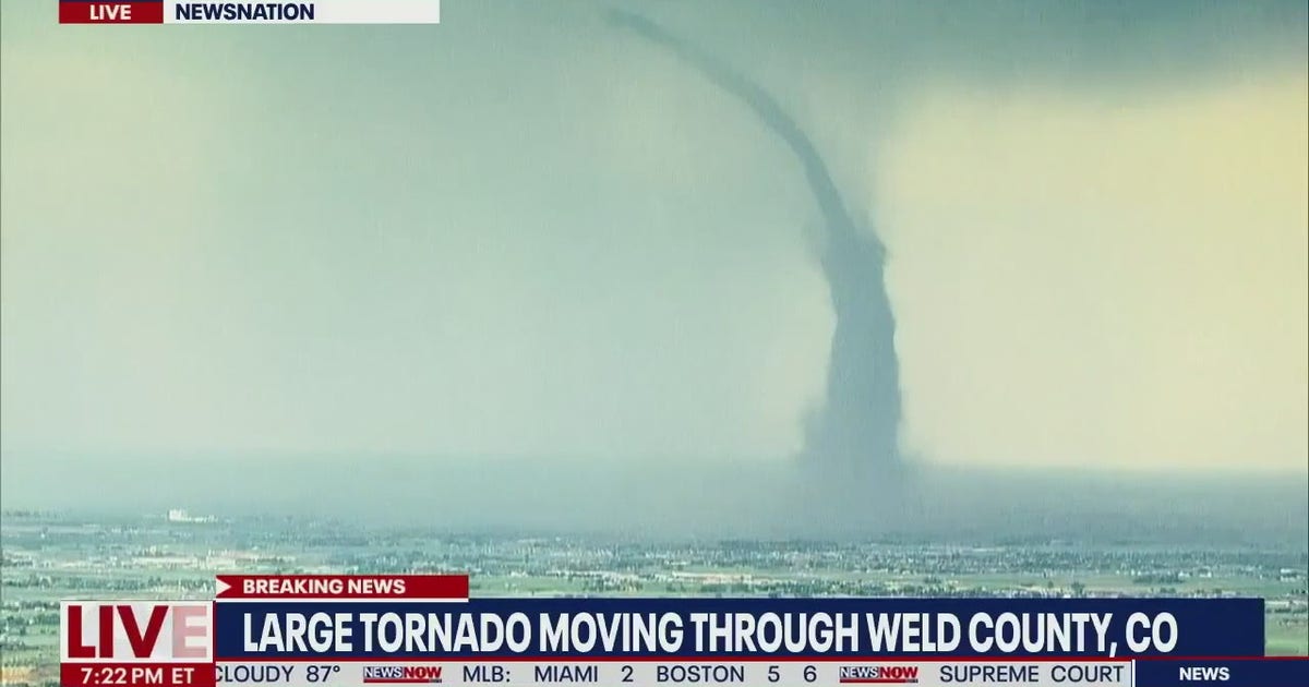Large tornado touches down in NE Colorado, shelter-in-place issued ...