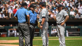 Mariners’ Santiago ejected as part of MLB's foreign substance crackdown