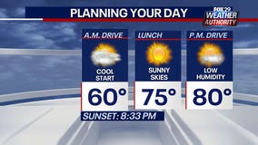 Weather Authority: Pleasant Thursday leads to weekend warm-up