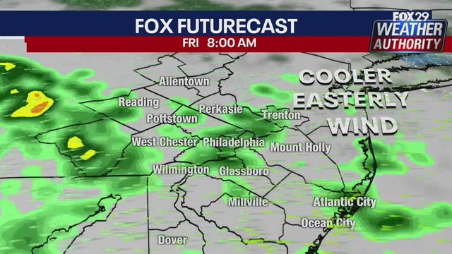 Weather Authority: Showers Friday with cooler temps