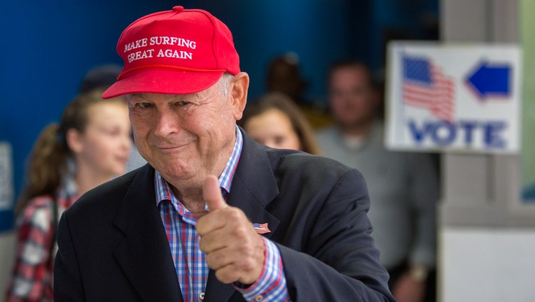 California GOP Congressional Candidate Dana Rohrabacher Cast His Vote In The Midterm Elections