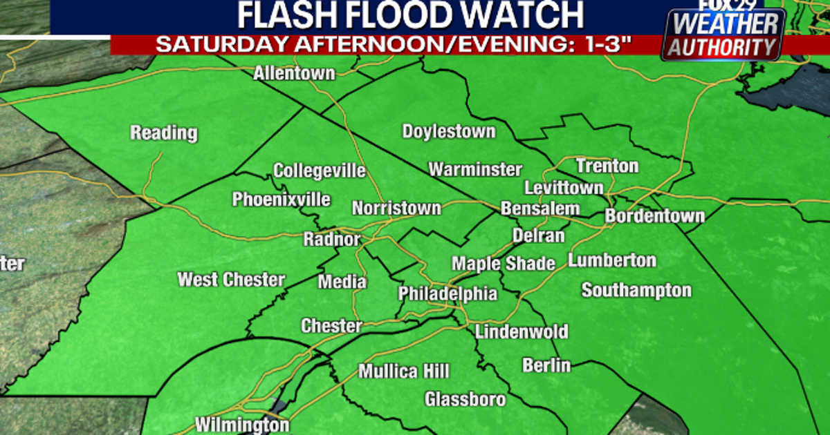 Weather Authority: Flash Flood Watch issued for parts of Delaware ...