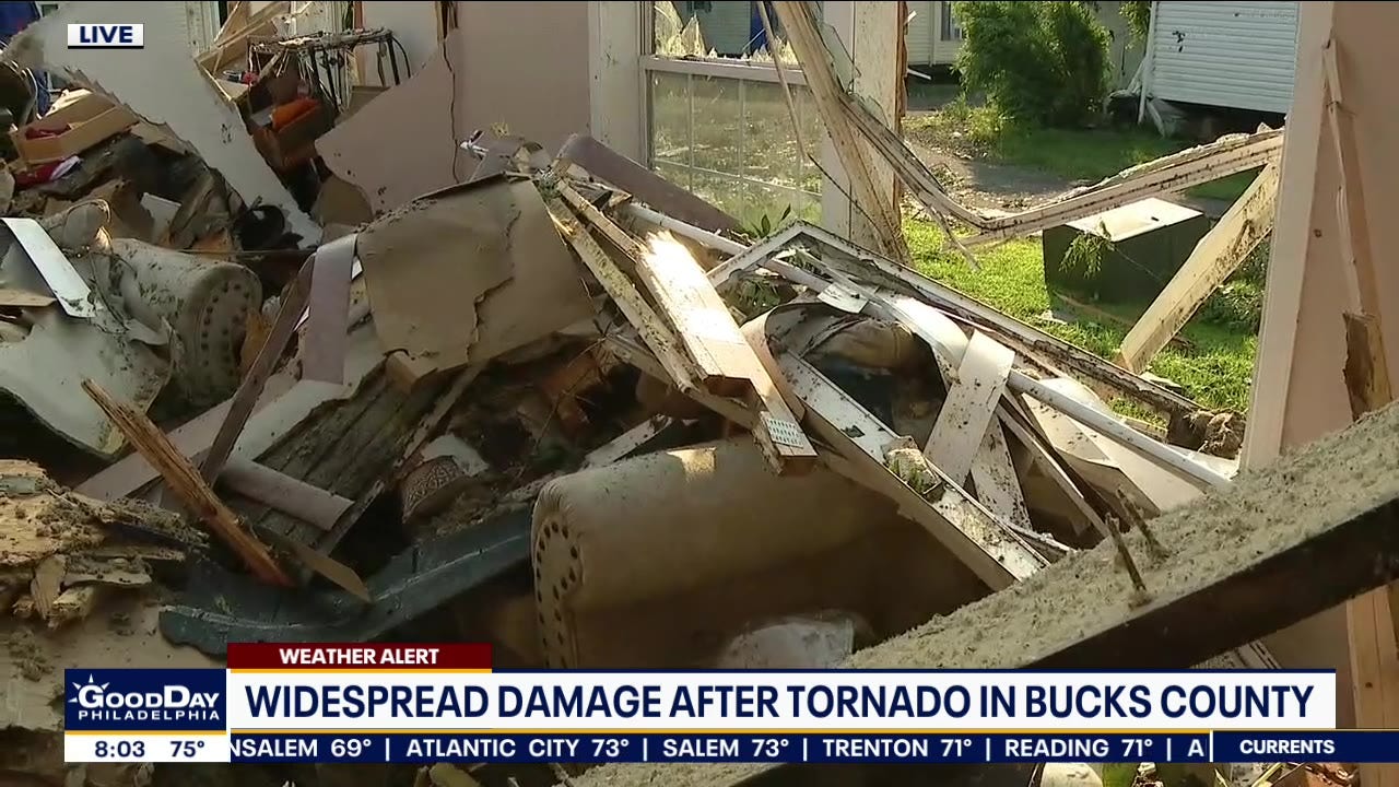 Homes destroyed by tornado, severe storms in FeastervilleTrevose