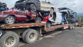 Unusual tradition sends old cars off cliff in small Alaskan town