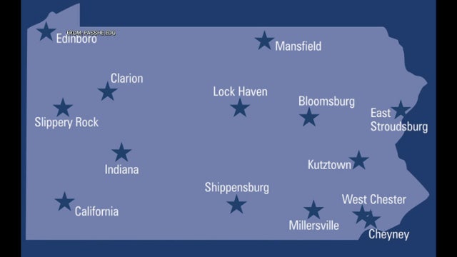 Commonwealth University: 3 Pennsylvania state schools to merge, board says