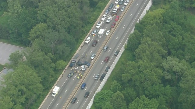 Westbound lanes reopen on I-76 in KOP after multi-vehicle crash on I-76