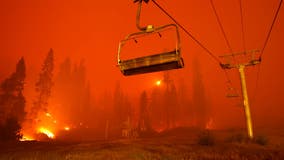 High winds threaten to whip up flames approaching Lake Tahoe