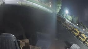 Surveillance video shows theft of catalytic converters from school buses in Burlington County