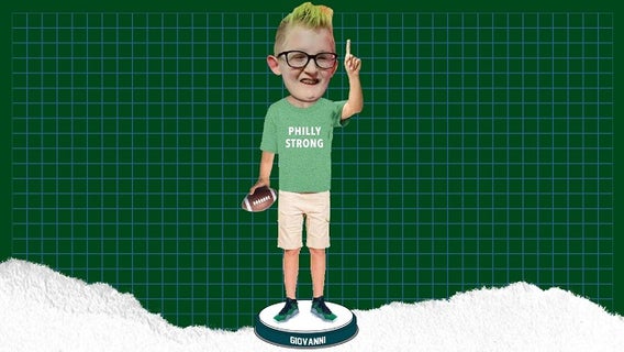 Get your very own Philadelphia Eagles superfan Giovanni Hamilton bobblehead