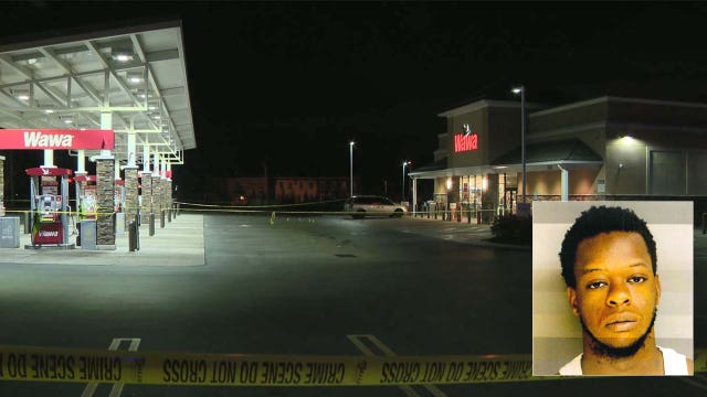 Warrant issued for suspect in shooting outside Wawa that injured 2