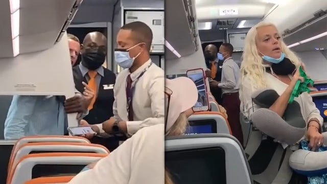 Couple kicked off JetBlue flight for failing to comply with mask rules, berating crew