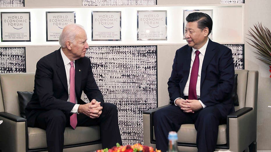 SWITZERLAND-DAVOS-CHINA-XI JINPING-BIDEN-MEETING