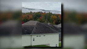 Foggy morning offers stunning backdrop to autumn landscape