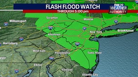 Weather Authority: Flash flood watch as heavy rains from nor'easter impact region