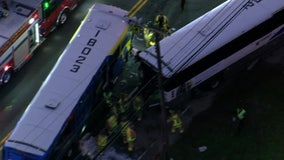 Driver hospitalized, passengers hurt in White Horse Pike bus crash, officials say