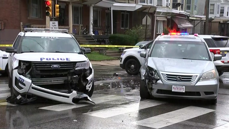 Police Car Responding To Shooting Collides With Van In Southwest ...