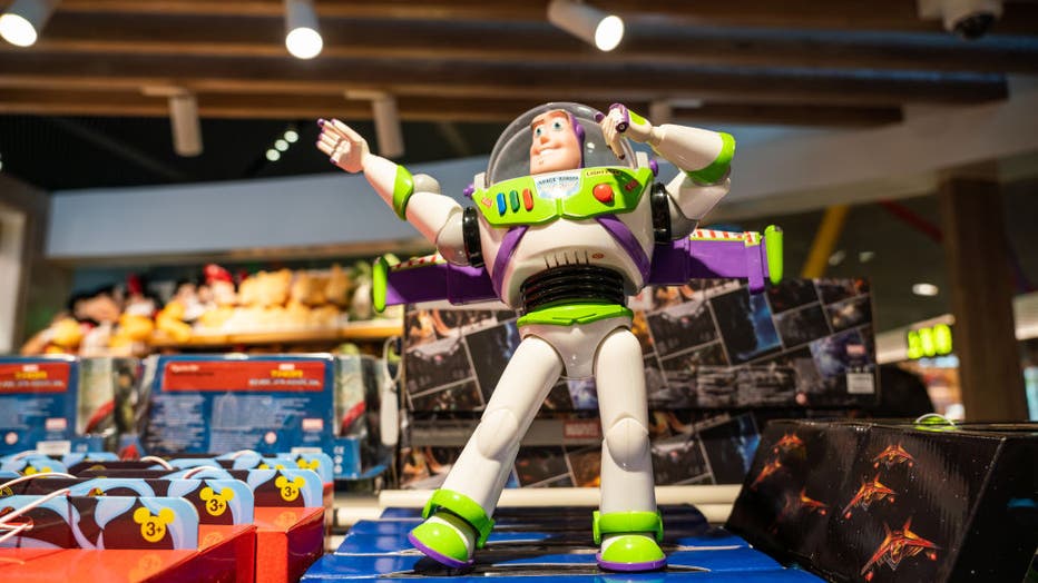 Buzz Lightyear toy seen at a Shanghai Disney Resort store in