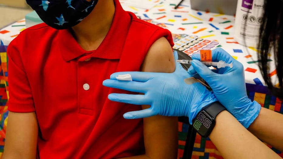 Miami-Dade County Mayor And Superintendent of Schools Visits Elementary School Vaccination Site