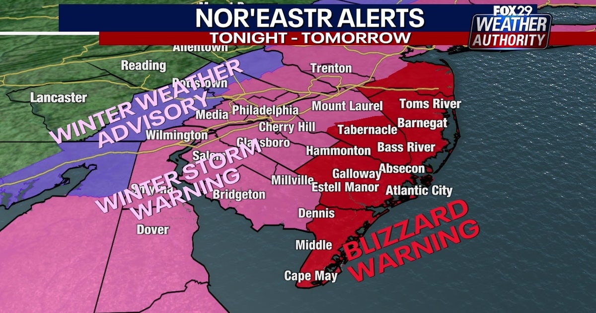 Winter Storm Watches, Warnings issued as coastal storm could bring ...