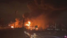 Demolition work begins on charred warehouse after NJ fire