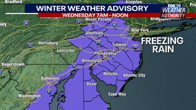 Weather Authority: Freezing rain creates slick conditions for Wednesday morning commute