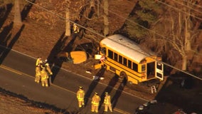 2 women hurt in Winslow Township school bus crash