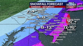 Snow Forecast: Nor'easter to bring several inches of snow to Delaware Valley Friday, Saturday