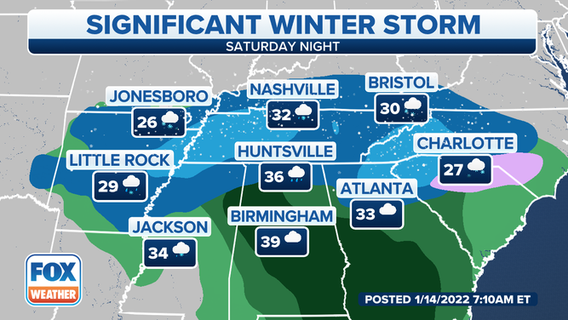 Winter storm to hit southern US before moving up East Coast