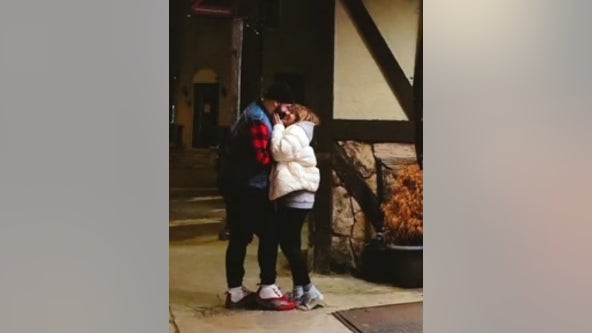 Brandon Graham surprises engaged couple who recreated historic kiss at Super Bowl parade