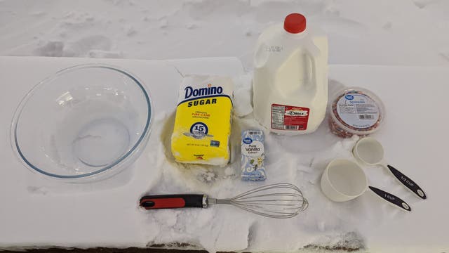 How to make 'Snow Cream'