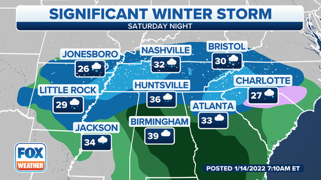 Winter storm to hit southern US before moving up East Coast