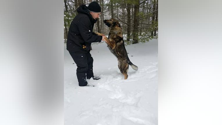 Police dog rescues Pa. man who got lost in frigid woods