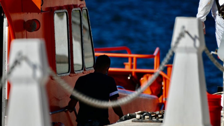 Maritime Rescue Rescues Two Migrants Traveling Aboard An Inflatable Boat In Ceuta