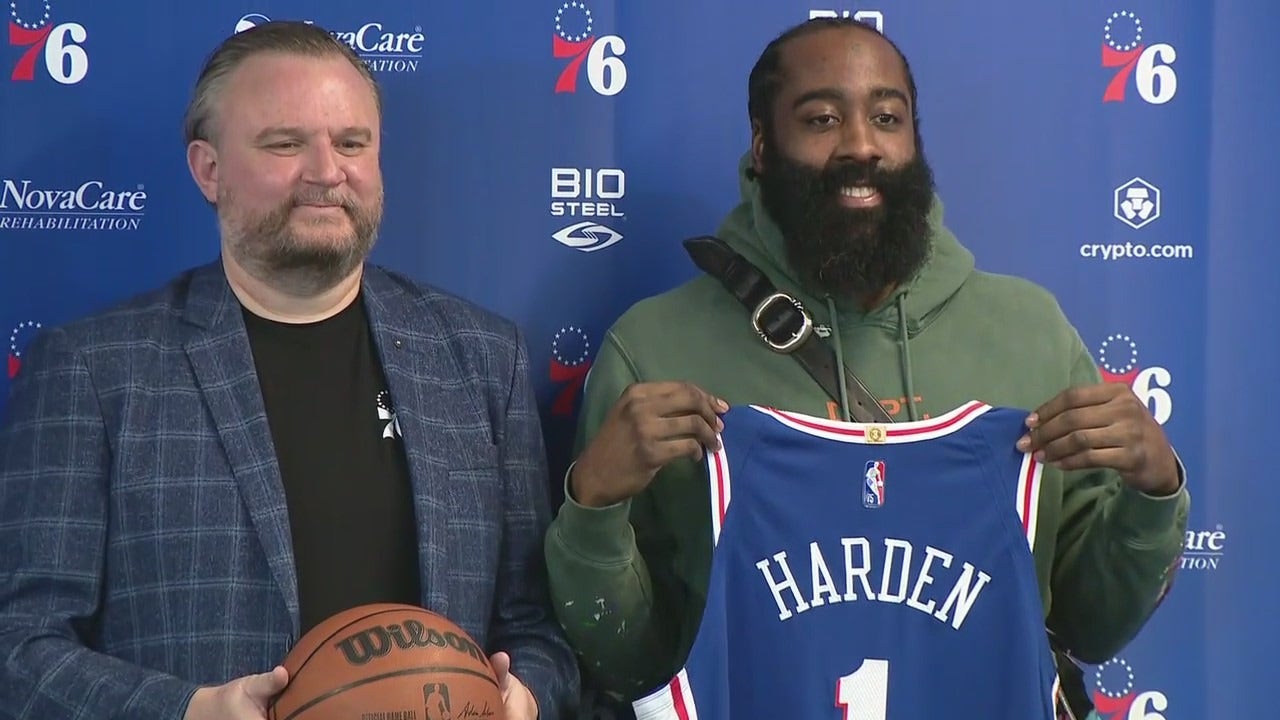 How to buy James Harden's Sixers jersey as he is introduced with his new  team 