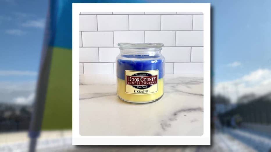 Door County Candle Company candle for Ukraine