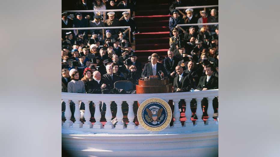 President John F. Kennedy Makes Inauguration Speech