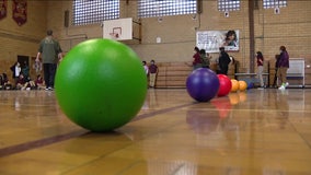Save Our Streets: Camden County police officers play dodgeball with middle schoolers