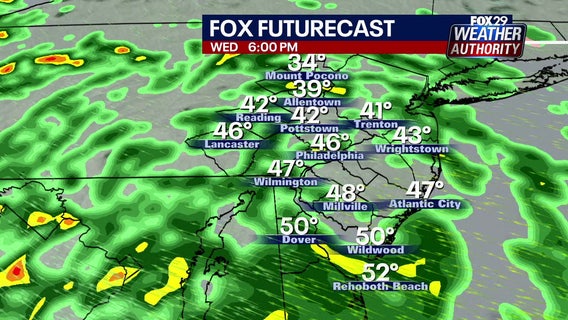 Weather Authority: Midweek washout to drench Delaware Valley on Wednesday