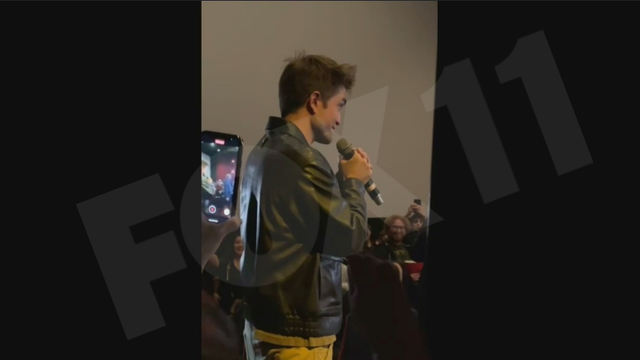 Robert Pattinson shows up for Batman movie premiere at Burbank theater