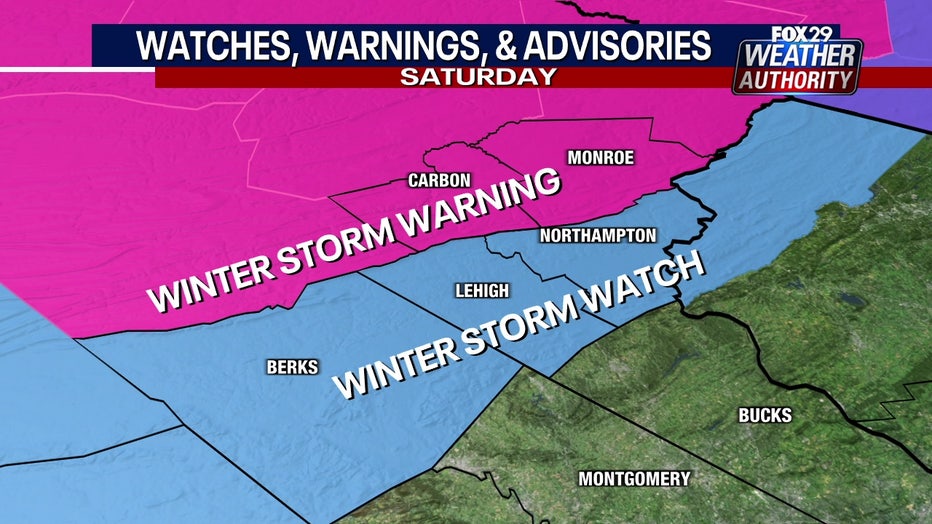 Saturday Snow: Weekend Winter Storm Will Bring Snow, Rain To Delaware ...