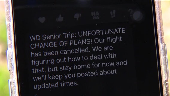 Thousands of flight cancelations halt senior trips for local high school students