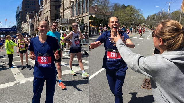 Philadelphia nurse who ran Boston Marathon in scrubs sets Guinness World Record