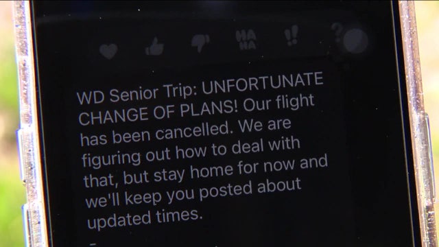 Thousands of flight cancelations halt senior trips for local high school students