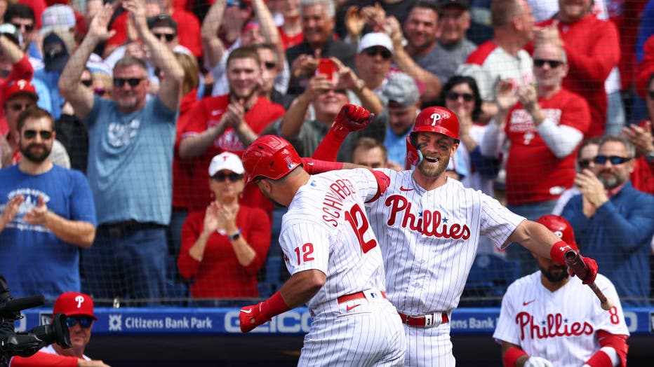 Kyle Schwarber goes deep for Phillies in 9-5 win over Athletics