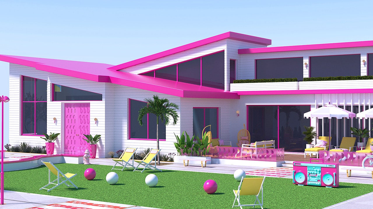 Barbie house show hot sale