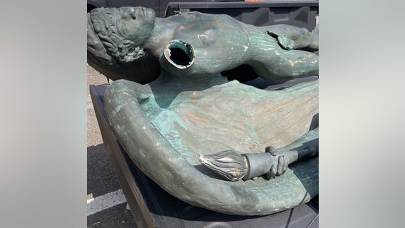 Statue stolen near Trenton church found at Philadelphia scrapyard, police say