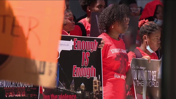 Philadelphia school students demand action against rampant gun violence