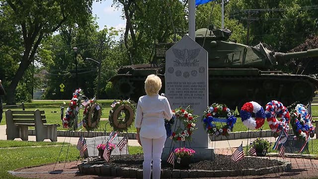 Memorial Day service held at Veterans Memorial Park in Burlington Township, NJ