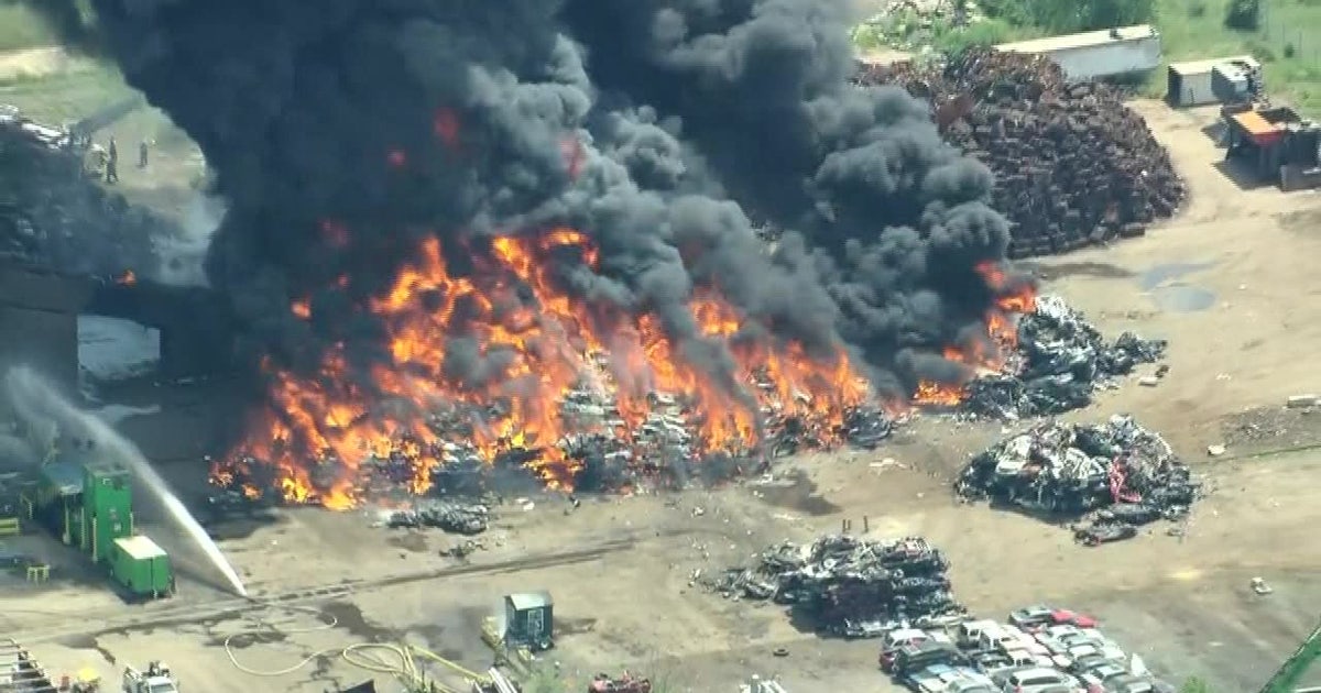 Firefighters battle blaze at Bucks County scrapyard, no injuries ...