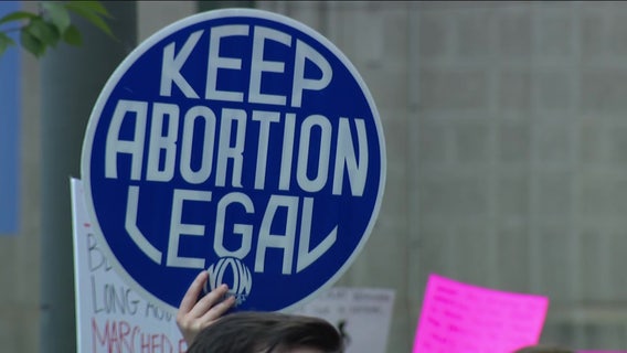 Protesters march through Philadelphia to rebuke reversal of Roe v. Wade